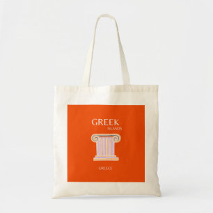 Bolso De Tela Grecia, Islas Griegas, Naranja de Viajes