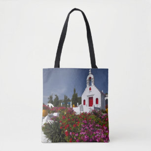 Bolso De Tela Grecia, Mykonos, Pequeña capilla en la
