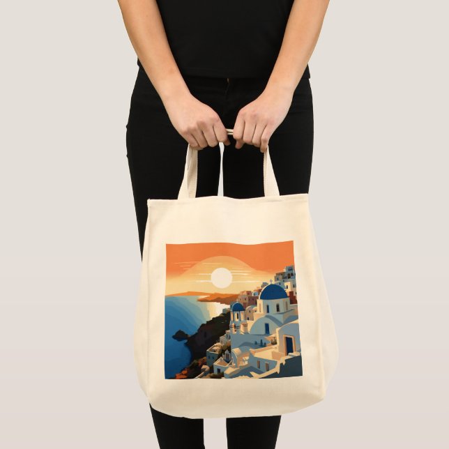 BOLSO DE TELA GRECIA SANTORINI #1 (Anverso (producto))