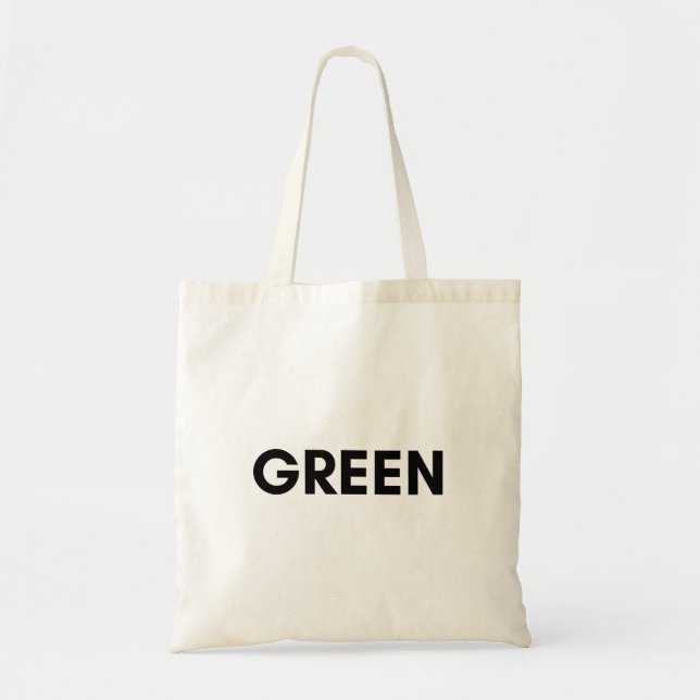 Bolso De Tela green (Frente)