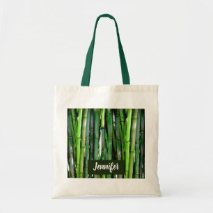 Bolso De Tela Green Bamboo Stalks Nature Photography
