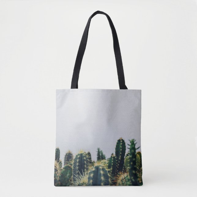 BOLSO DE TELA GREEN CACTI (Anverso)