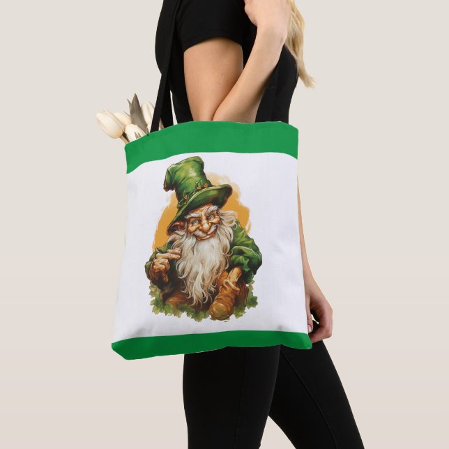 Bolso De Tela Green Garden Gnome 7 (Detalle)