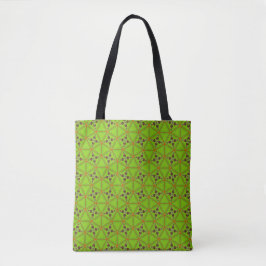 Bolso De Tela Green Geometric Pattern Tote Bag