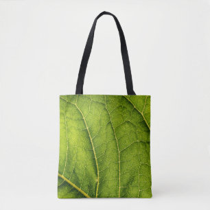 Bolso De Tela Green leaf