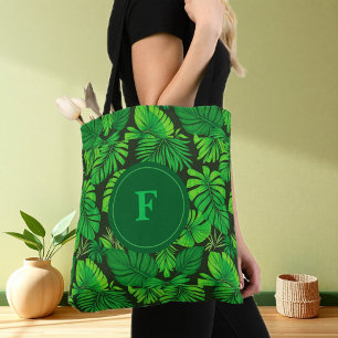 Bolso De Tela Green Leaf Trendy Bag for Women 