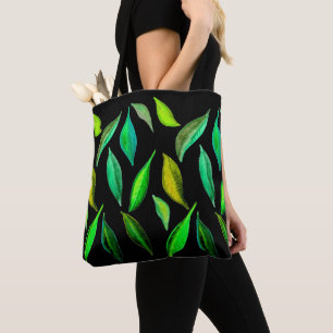 Bolso De Tela Green Leaves acuáticas ambientales