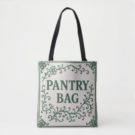 BOLSO DE TELA "GREEN PANTRY BAG" - CHINOISERIE TOTE 