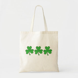 Bolso De Tela Green Shamrock Clovers Lucky St. Patrick's Day