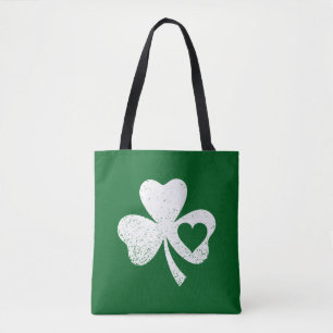 Bolso De Tela Green St Patricks Day Irish Patty's Heart Shamrock