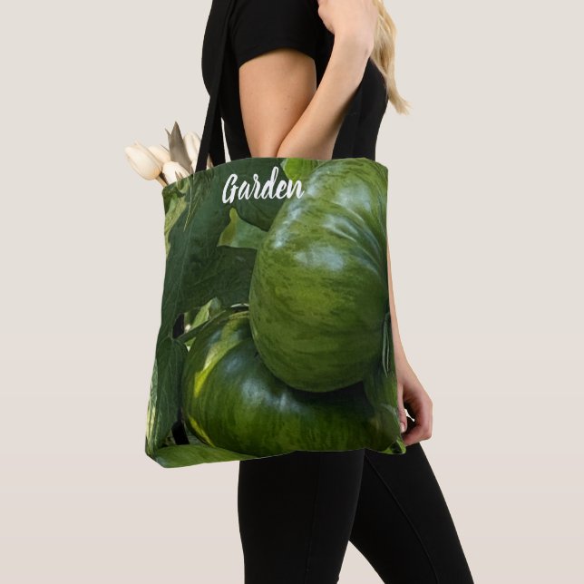 BOLSO DE TELA GREEN TOMATO VEGETABLE GRAN BAÑO DE REGALO (Detalle)