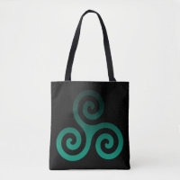Green Triskele Black
