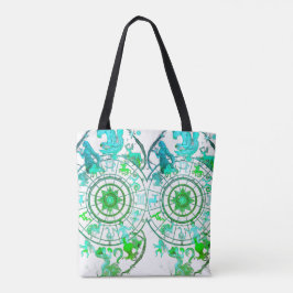Bolso De Tela Green Zodiac Astrological Signs  on a Tote Bag