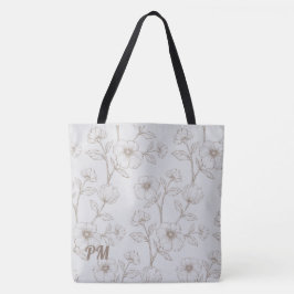 Bolso De Tela Grey Custom Monogram