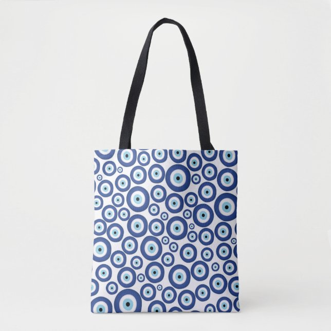 Bolso De Tela Griego Mati Mataki - modelo de mal de ojo de (Anverso)