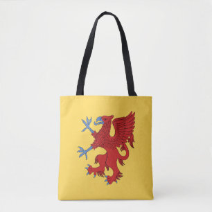 Bolso De Tela Griffin Rampant Gules
