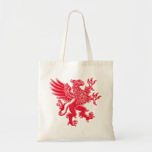 Bolso De Tela Griffin - Rojo