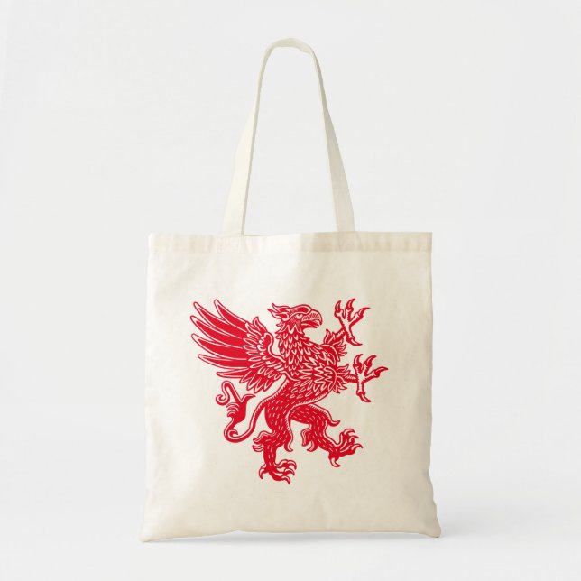 Bolso De Tela Griffin - Rojo (Frente)