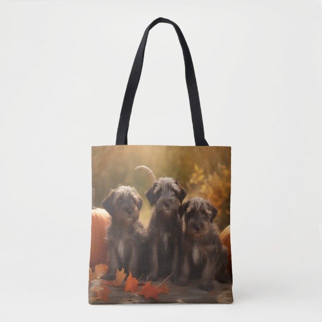 Bolso De Tela Griffon Puppy con puntas alámbricas (Anverso)