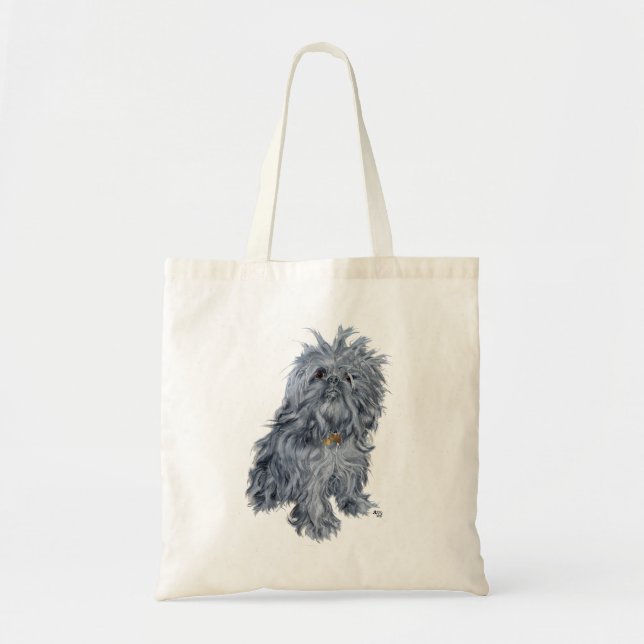 Bolso De Tela Grifón de Bruselas (Frente)