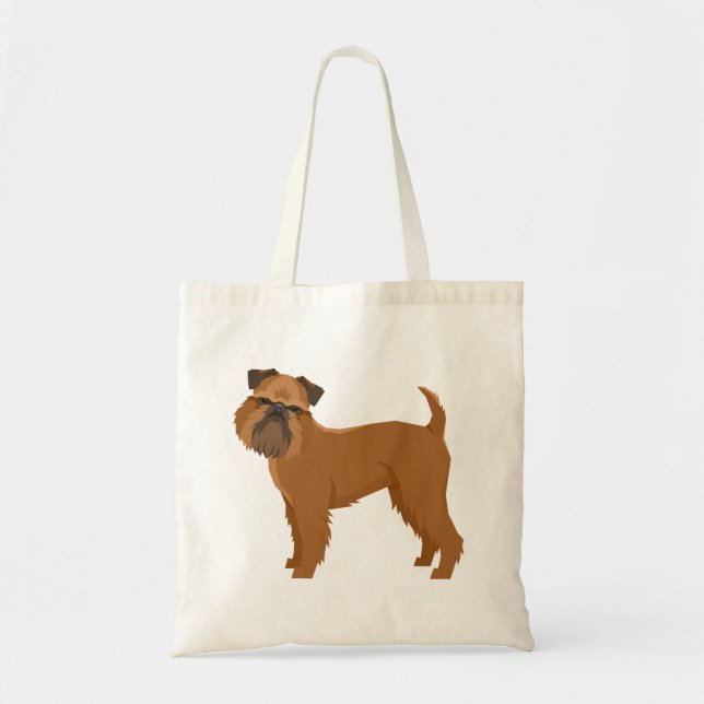 Bolso De Tela Grifón de Bruselas (Frente)