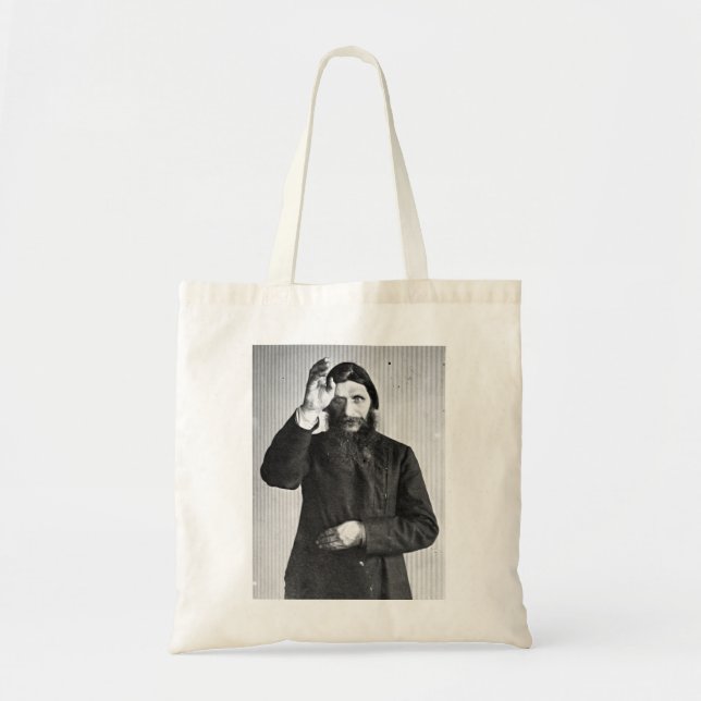 Bolso De Tela Grigori místico ruso Yefimovich Rasputin (Frente)