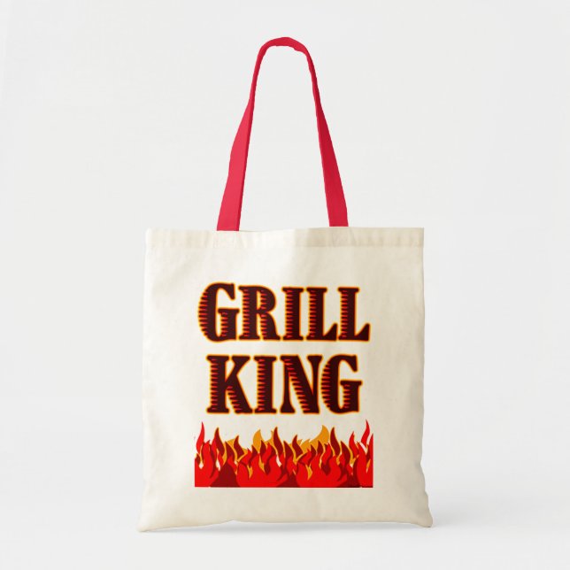 Bolso De Tela Grill King BBQ Saying Tote (Frente)