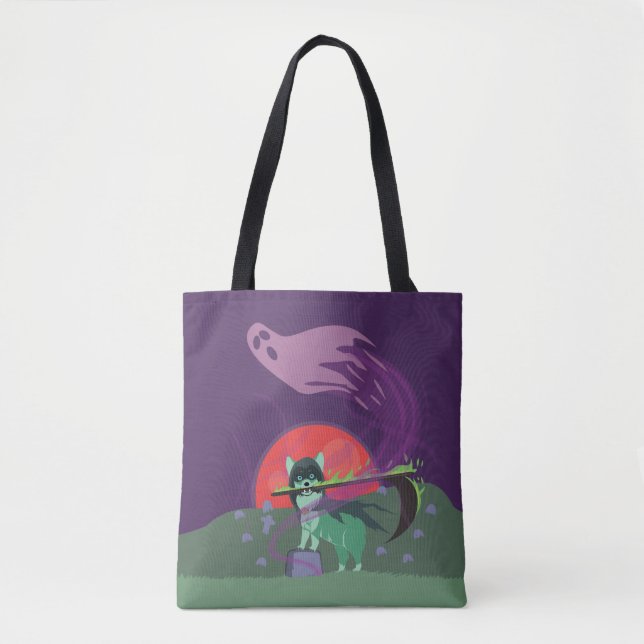 Bolso De Tela Grim Reaper Puppy (Anverso)
