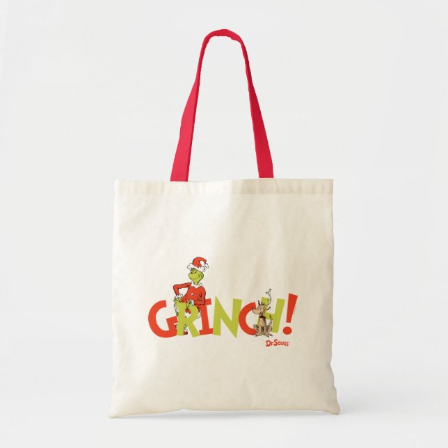Bolso De Tela Grinch! Character Logo Graphic (Frente)