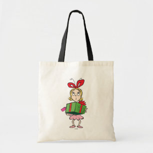Bolso De Tela Grinch   Cindy-Lou Who - Sosteniendo Regalo