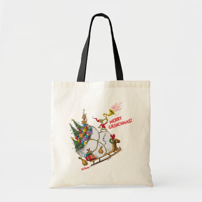 Bolso De Tela Grinch Clásico | ¡Feliz Grinchmas! (Frente)