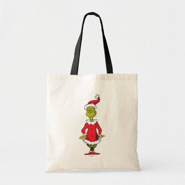 Bolso De Tela Grinch clásico | Santa Claus (Frente)