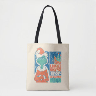 Bolso De Tela Grinch Detener la Navidad Gráfico Antiguo