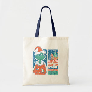 Bolso De Tela Grinch Detener Navidad Gráfico Antiguo