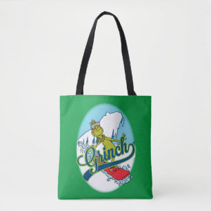 Bolso De Tela Grinch en snowboarding