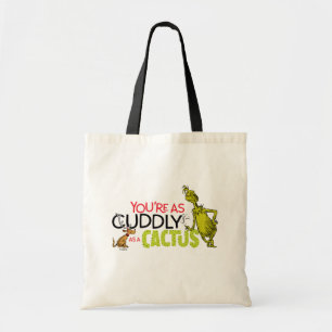 Bolso De Tela Grinch Eres tan Acogedor como un Cactus Cita