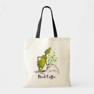 Bolso De Tela Grinch Funny Need Coffee