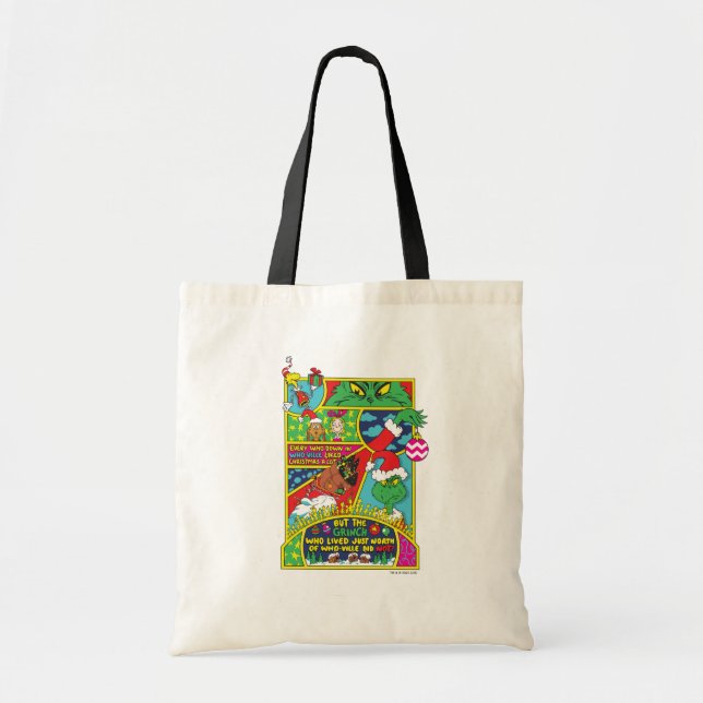 Bolso De Tela Grinch | Gráfico de historietas (Frente)