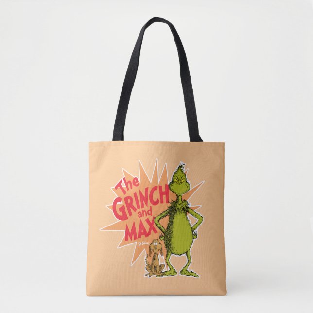 Bolso De Tela Grinch | Grinch y Max Starburst (Anverso)