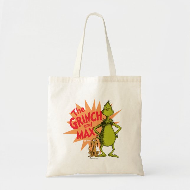 Bolso De Tela Grinch | Grinch y Max Starburst (Frente)