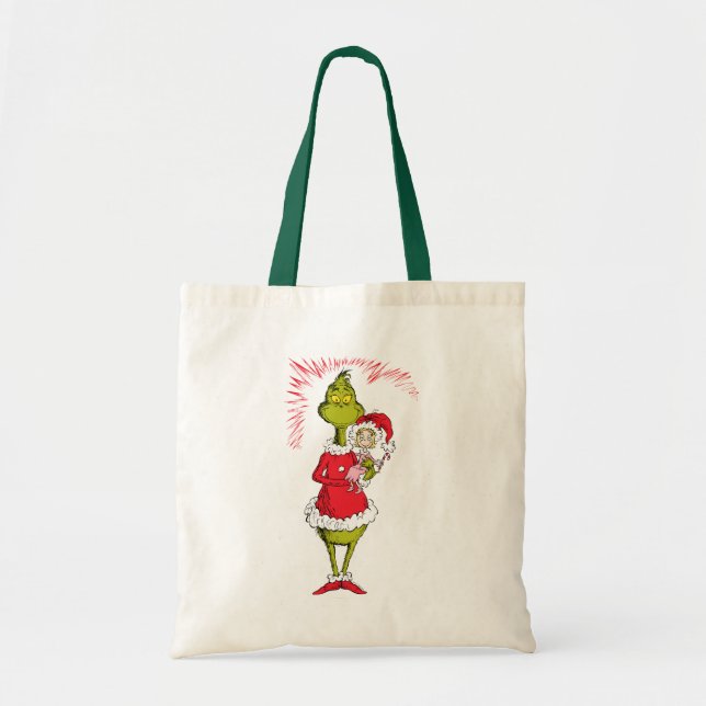 Bolso De Tela Grinch Holds Cindy Lou Who (Frente)