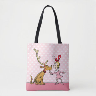 Bolso De Tela Grinch   Max & Cindy Lou Who