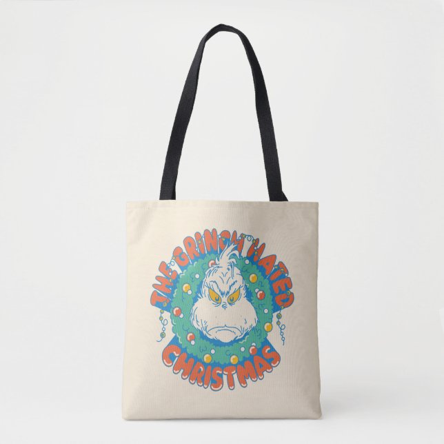 Bolso De Tela Grinch Odió La Navidad (Anverso)