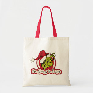 Bolso De Tela Grinch   Siempre estoy en temporada alta