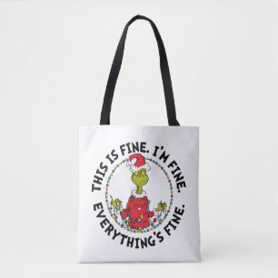 Bolso De Tela Grinch   Todo está bien