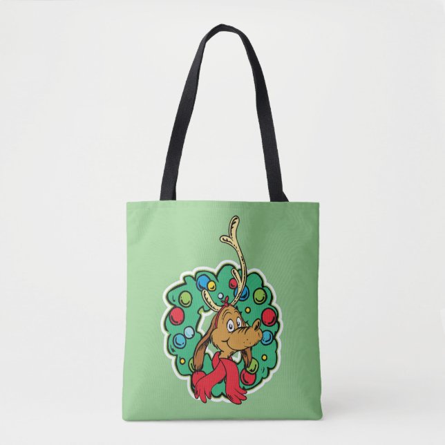 Bolso De Tela Grinch | Wreath máximo de Navidades (Anverso)