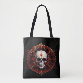 Bolso De Tela Grinning Skull-Tote bag