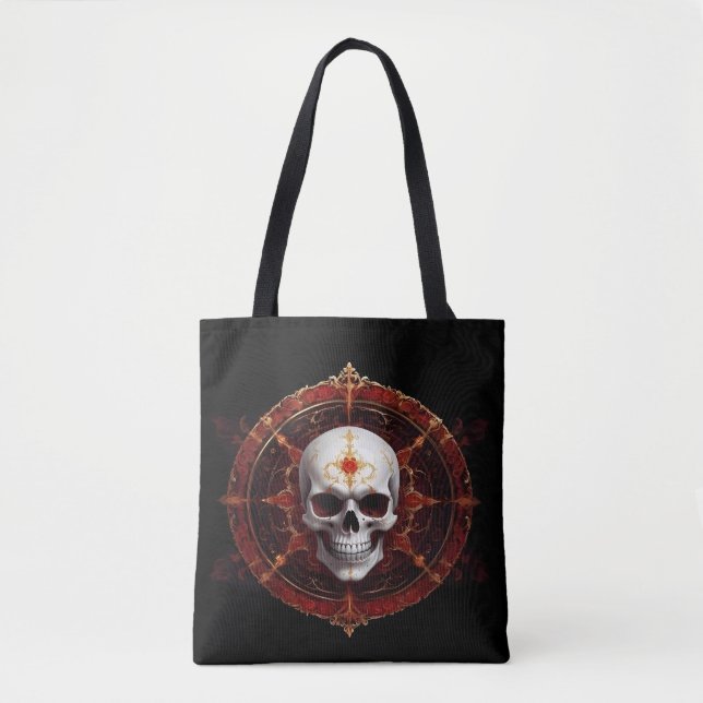Bolso De Tela Grinning Skull-Tote bag (Anverso)