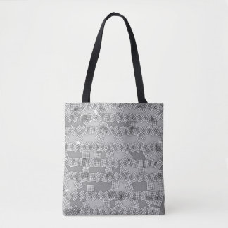 Bolso De Tela Gris