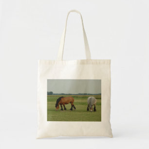 Bolso De Tela Gris belga del Caballo-uno del proyecto, un marró